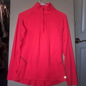 Champion bright pink 1/4 zip athletic jacket